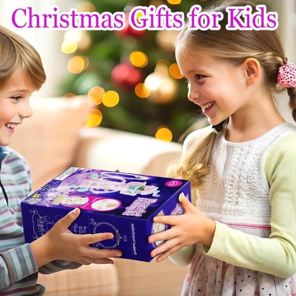 Charm Bracelet Making Kit,Friendship Bracelet Making Kit Toys for Girls age 5+,B - Picture 6 of 6